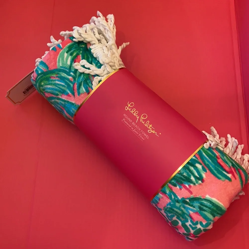 🌺Last One!🌺 NWT Lilly Pulitzer Round Beach Towel - Picture 3 of 6